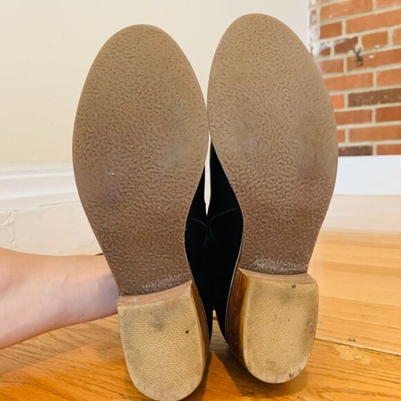 Tory Burch Kira Leather Heeled Ankle Boots in Perfect Black - Size 7  MSRP $398 - Picture 13 of 16